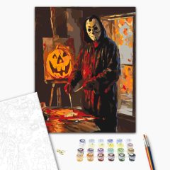   Halloween Horror - Malen-nach-Zahlen-Set auf Keilrahmen 40x50
