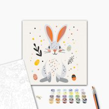 Osterhase 1 - Malen-nach-Zahlen-Set auf Keilrahmen 40x40