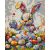 Osterhase 3 - Malen-nach-Zahlen-Set auf Keilrahmen 40x50