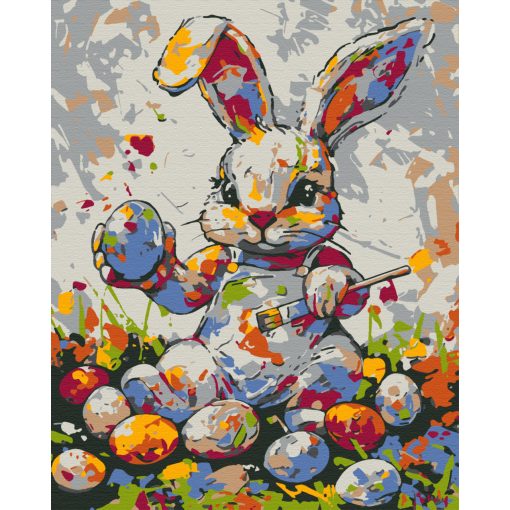Osterhase 3 - Malen-nach-Zahlen-Set auf Keilrahmen 40x50