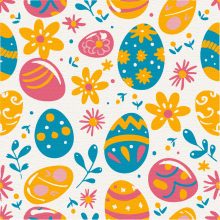 Ostern Deko - Malen-nach-Zahlen-Set auf Keilrahmen 40x40