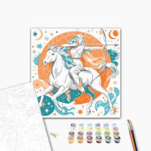 Schütze - Malen-nach-Zahlen-Set auf Keilrahmen 40x40