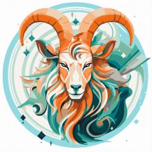 Steinbock - Malen-nach-Zahlen-Set auf Keilrahmen 40x40