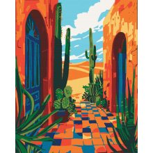 Mexiko - Malen-nach-Zahlen-Set auf Keilrahmen 40x50