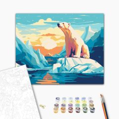 Im Norden - Malen-nach-Zahlen-Set auf Keilrahmen 40x50