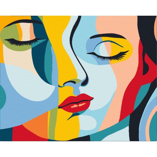 Zusammen - Malen-nach-Zahlen-Set auf Keilrahmen 40x50