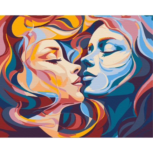 Wogende Liebe - Malen-nach-Zahlen-Set auf Keilrahmen 40x50