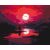 Blutrote Nacht - Malen-nach-Zahlen-Set auf Keilrahmen 40x50