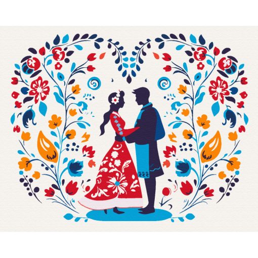 Nationale Romantik 1 - Malen-nach-Zahlen-Set auf Keilrahmen 40x50