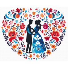 Nationale Romantik 2 - Malen-nach-Zahlen-Set auf Keilrahmen 40x50