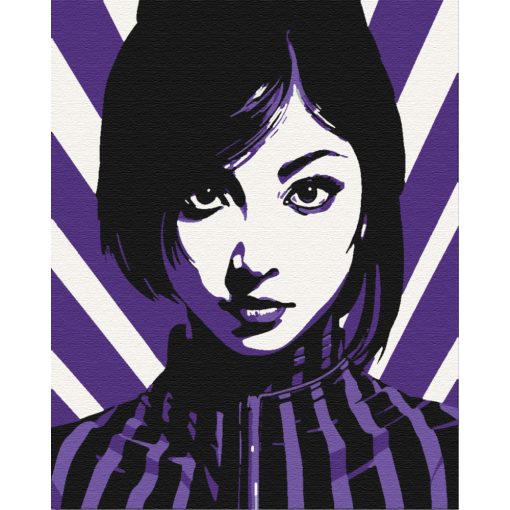 Femme Fatale - Lila - Malen-nach-Zahlen-Set auf Keilrahmen 40x50