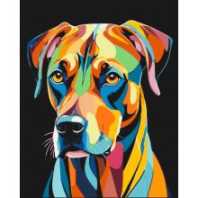 Pop Art Gesellschaft - Malen-nach-Zahlen-Set auf Keilrahmen 40x50