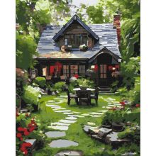 Rückzugsort der Stille - Malen-nach-Zahlen-Set auf Keilrahmen 40x50