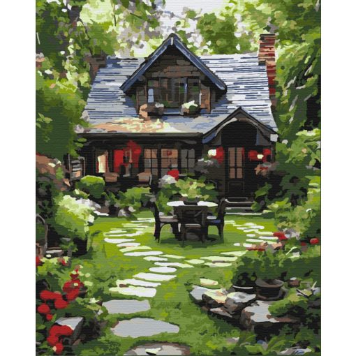 Rückzugsort der Stille - Malen-nach-Zahlen-Set auf Keilrahmen 40x50