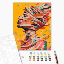 Tanz der Farben und Gedanken - Malen-nach-Zahlen-Set auf Keilrahmen 40x50