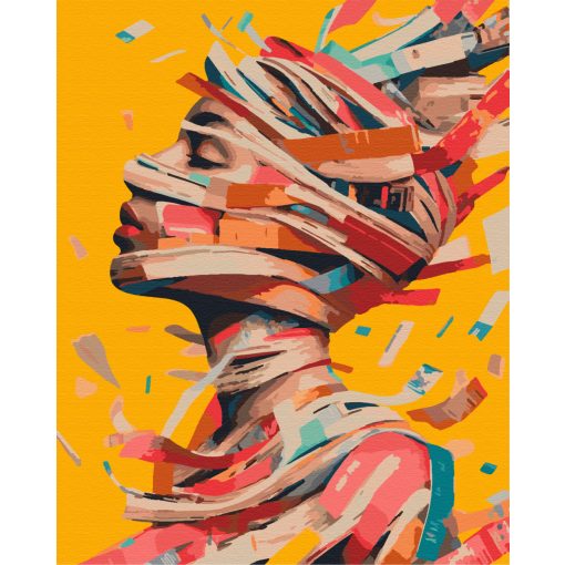 Tanz der Farben und Gedanken - Malen-nach-Zahlen-Set auf Keilrahmen 40x50