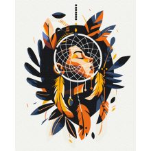 Die Harmonie des Traumfängers - Malen-nach-Zahlen-Set auf Keilrahmen 40x50