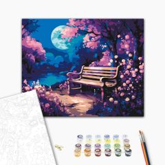 Rejtett hely - Számfestő készlet kereten 40x50