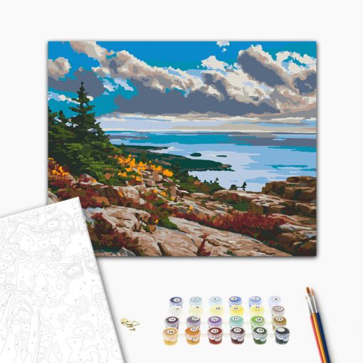 Acadia nemzeti park - Számfestő készlet kereten 40x50