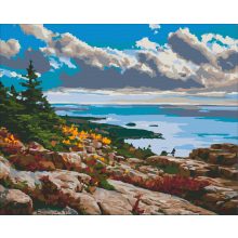 Acadia nemzeti park - Számfestő készlet kereten 40x50