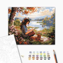 Olvasó délután - Számfestő készlet kereten 40x50