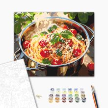 Olasz konyha - Számfestő készlet kereten 40x50