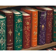 Ősi könyvek - Számfestő készlet kereten 40x50