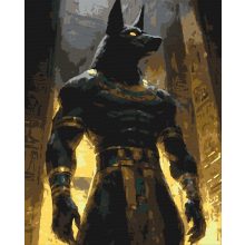 Anubis - Számfestő készlet kereten 40x50