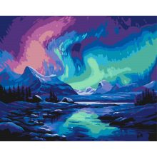 Sarkvidéki szimfónia - Számfestő készlet kereten 40x50