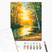 Őszi gondolatok - Számfestő készlet kereten 40x50