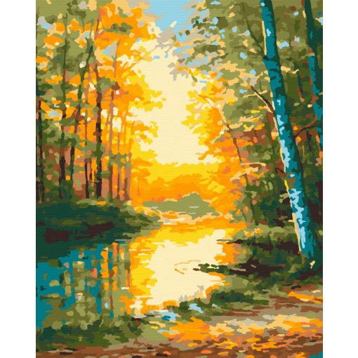 Őszi gondolatok - Számfestő készlet kereten 40x50