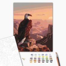 A kanyon őrszeme - Számfestő készlet kereten 40x50