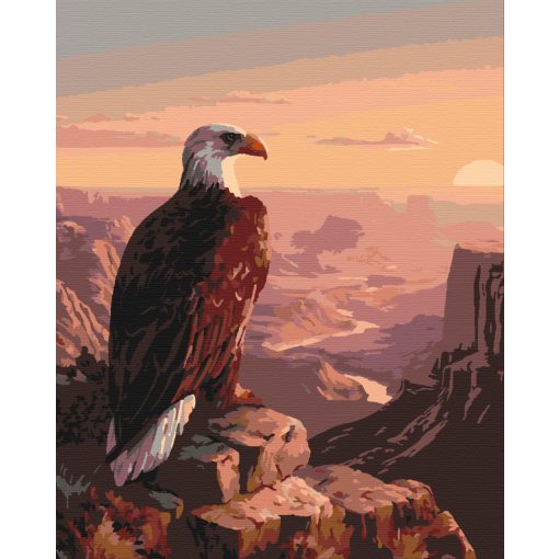 A kanyon őrszeme - Számfestő készlet kereten 40x50