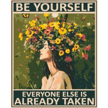 Légy önmagad - Számfestő készlet kereten 40x50