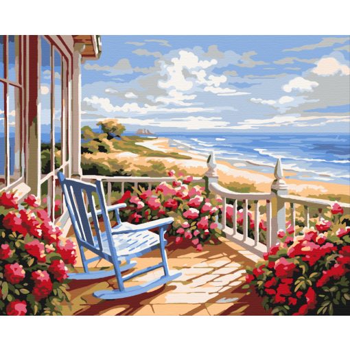 Tengerparti béke - Számfestő készlet kereten 40x50