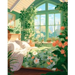 Vasárnap reggel 1 - Számfestő készlet kereten 40x50