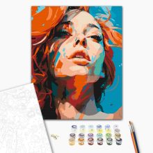 Virágzó csillag - Számfestő készlet kereten 40x50