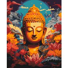 Buddhista harmónia - Számfestő készlet kereten 40x50