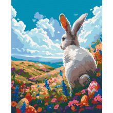 A nyúlon túl - Számfestő készlet kereten 40x50