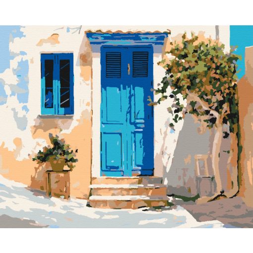 Tengerpart varázsa - Számfestő készlet kereten 40x50