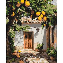 Citromkert - Számfestő készlet kereten 40x50