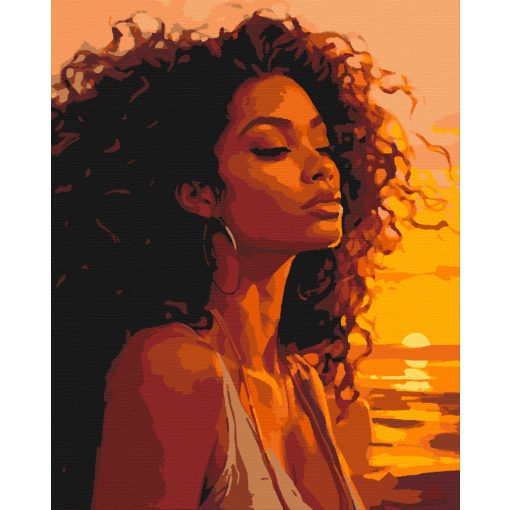 Aranyló nyugalom - Számfestő készlet kereten 40x50