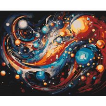 Univerzum absztrakció - Számfestő készlet kereten 40x50