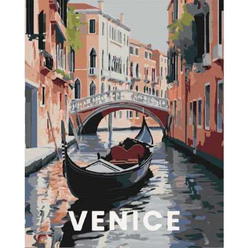 Velence - Számfestő készlet kereten 40x50