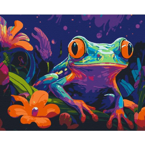 Neonbéka 1 - Számfestő készlet kereten 40x50