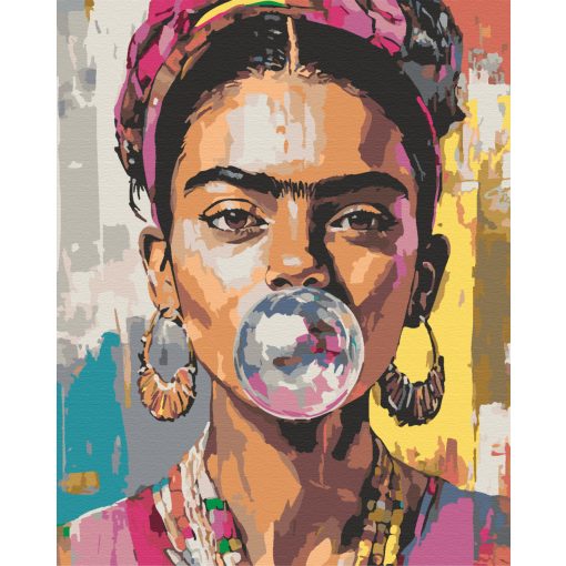 Funky Frida - Malen-nach-Zahlen-Set auf Keilrahmen 40x50