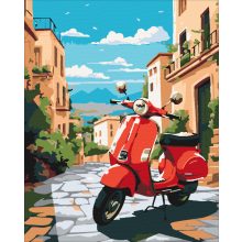 Olasz életérzés - Számfestő készlet kereten 40x50