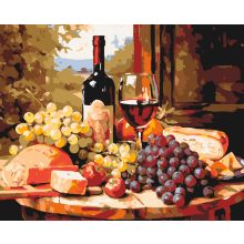 Boros csendélet - Számfestő készlet kereten 40x50