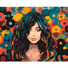 Bakelit portré - Számfestő készlet kereten 40x50