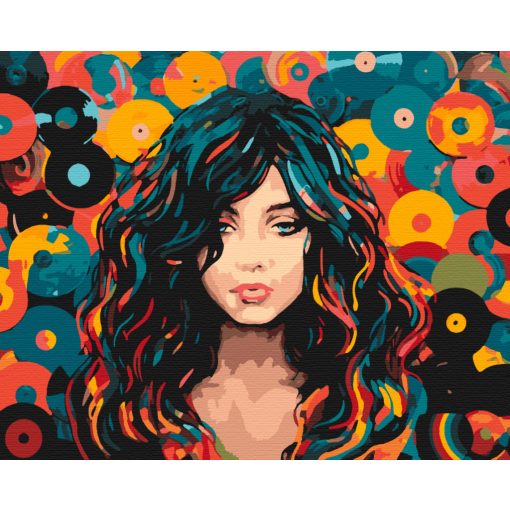 Bakelit portré - Számfestő készlet kereten 40x50